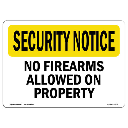 No Firearms Allowed On Property