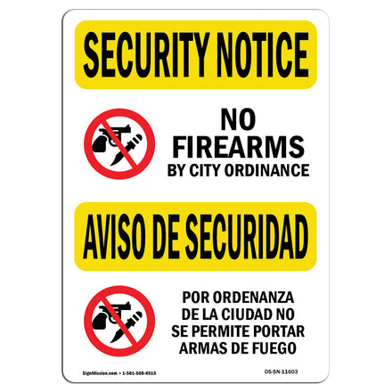 No Firearms By City Ordinance