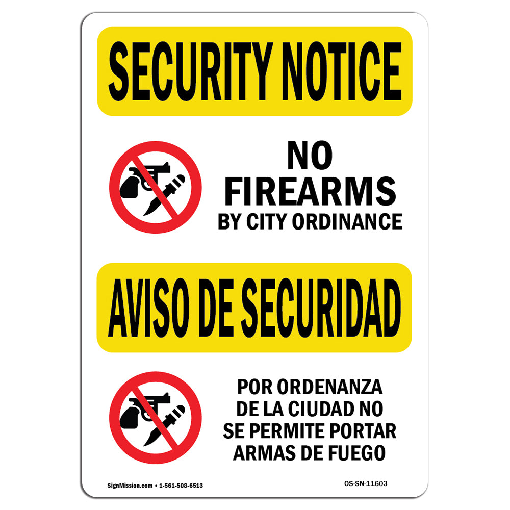 No Firearms By City Ordinance