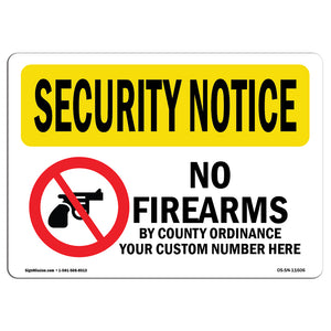 No Firearms By County Custom