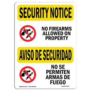 No Guns Allowed Bilingual