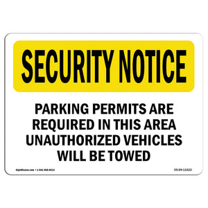 Parking Permits Required