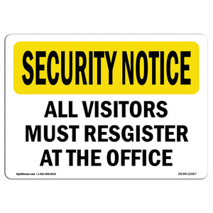 Visitors Must Register