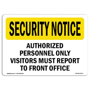 Visitors Report To Front Office