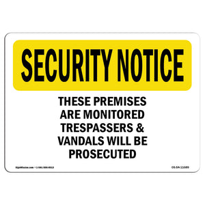 These Premises Are Monitored Trespassers