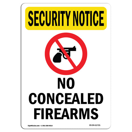 No Concealed Firearms