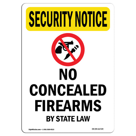 No Concealed Weapons By State Law