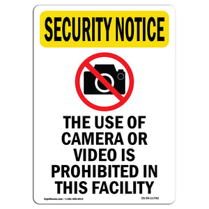 Camera Or Video Prohibited Spanish