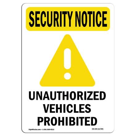 Unauthorized Vehicles Prohibited