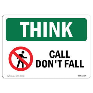 Call Don't Fall With Symbol