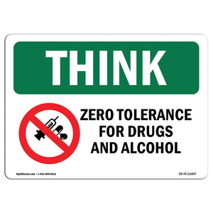 Zero Tolerance For Drugs With Symbol
