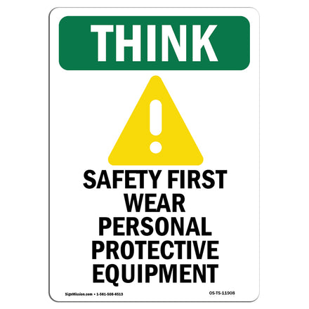 Wear PPE Symbol Bilingual