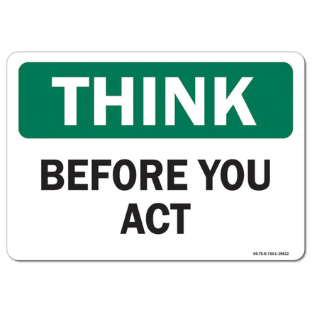 Before You Act