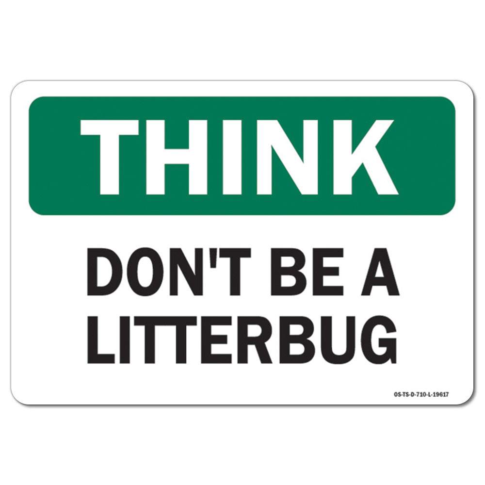 Don't Be A Litterbug