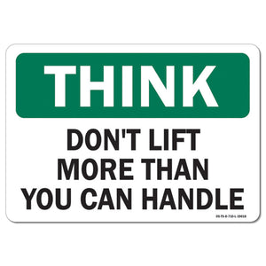 Don't Lift More Than You Can Handle