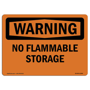 No Flammable Storage