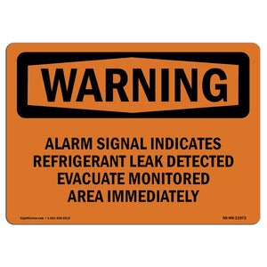 Alarm Signal Indicates Refrigerant Leak