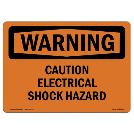 Caution Electrical Shock Hazard