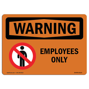 Employees Only With Symbol