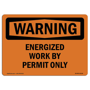 Energized Work By Permit Only