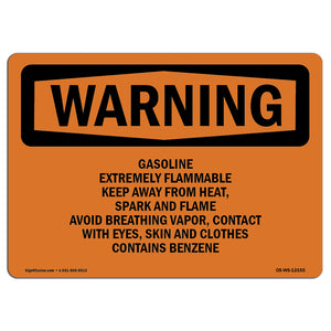 Gasoline Extremely Flammable Keep Away From