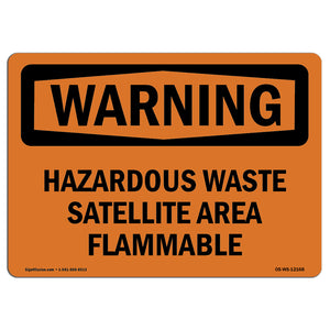 Hazardous Waste Satellite Area Flammable