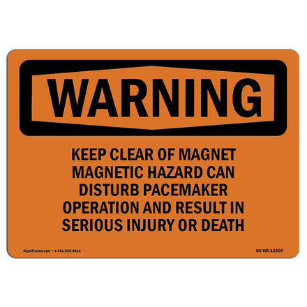 Keep Clear Of Magnet Magnetic Hazard Can