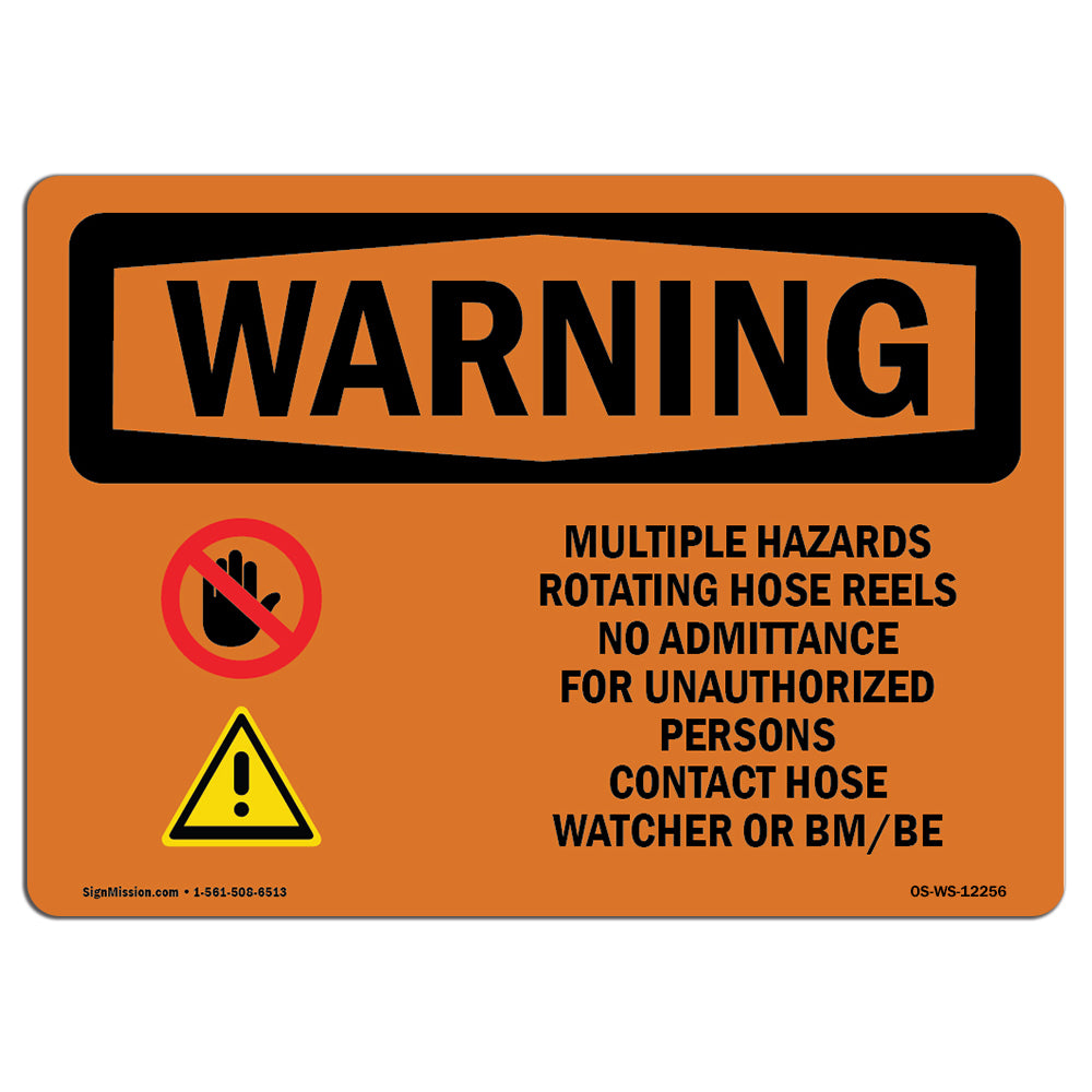 Multiple Hazards And Rotating With Symbol