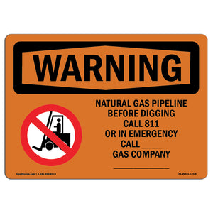 Natural Gas Pipeline Before With Symbol