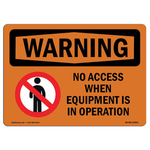 No Access When Equipment Is With Symbol