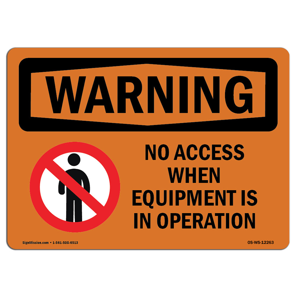 No Access When Equipment Is With Symbol