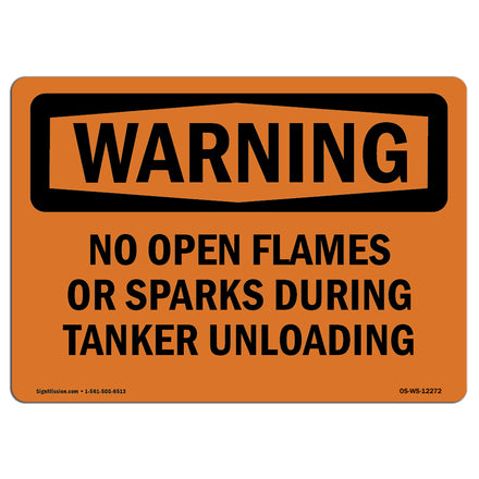 No Open Flames Or Sparks During Tanker Unloading