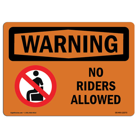 No Riders Allowed With Symbol