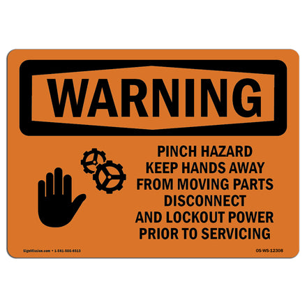 Pinch Hazard Keep Hands Away With Symbol