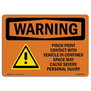 Pinch Point Contact With Vehicle With Symbol