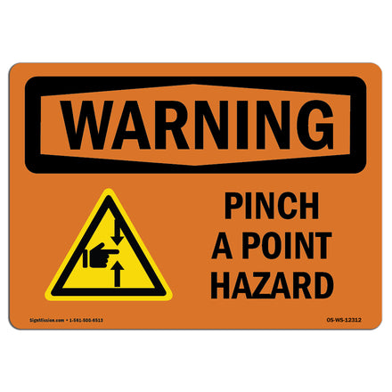 Pinch Point Hazard With Symbol