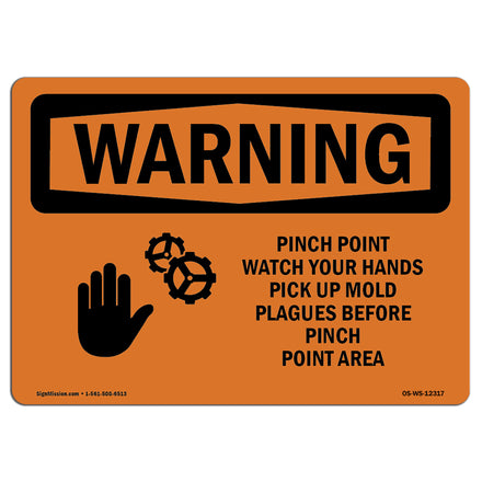 Pinch Point Watch Your Hands With Symbol