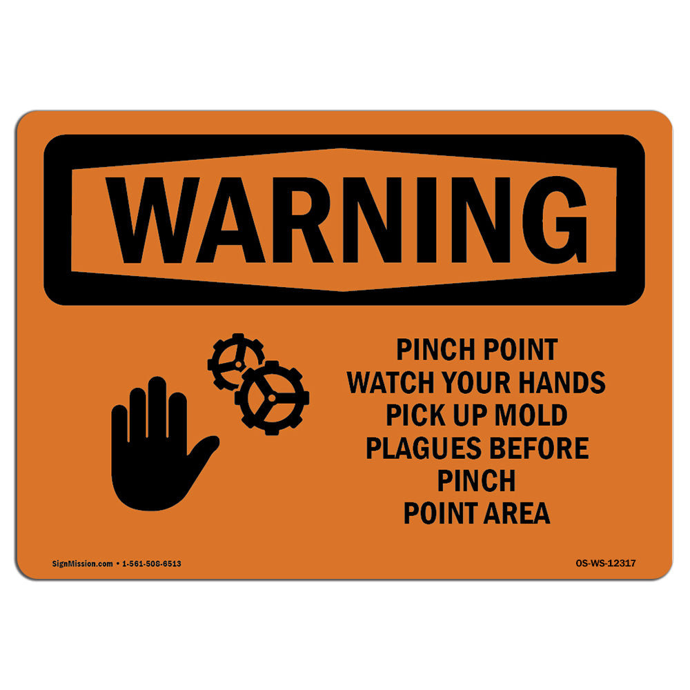 Pinch Point Watch Your Hands With Symbol