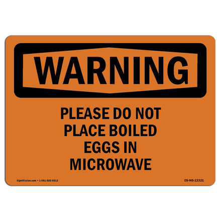 Please Do Not Place Boiled Eggs In Microwave