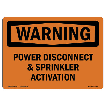 Power Disconnect And Sprinkler Activation