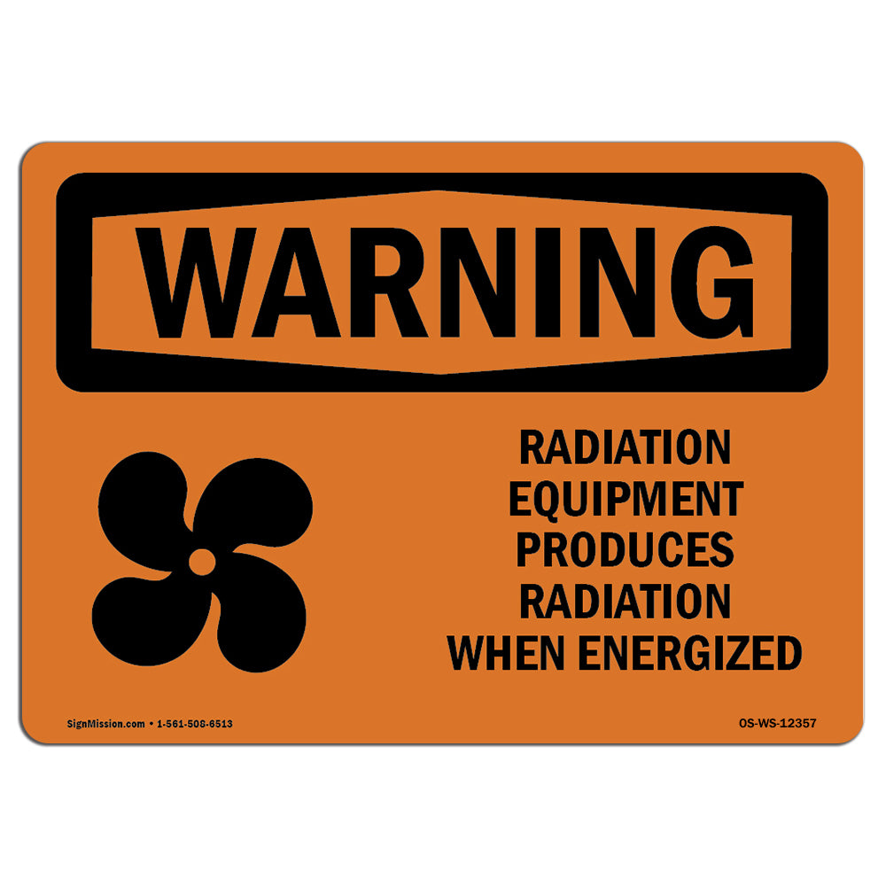 Radiation Equipment Produces With Symbol