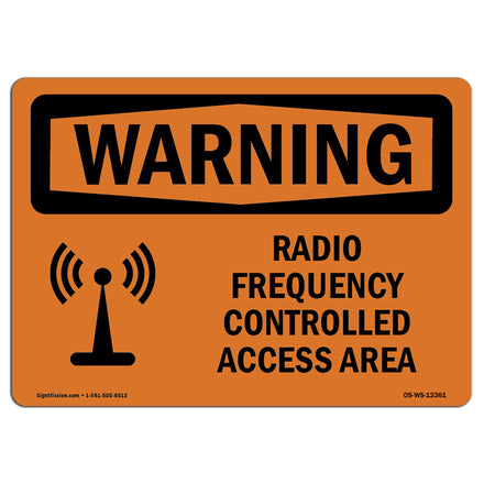 Radio Frequency Controlled Access Area With Symbol