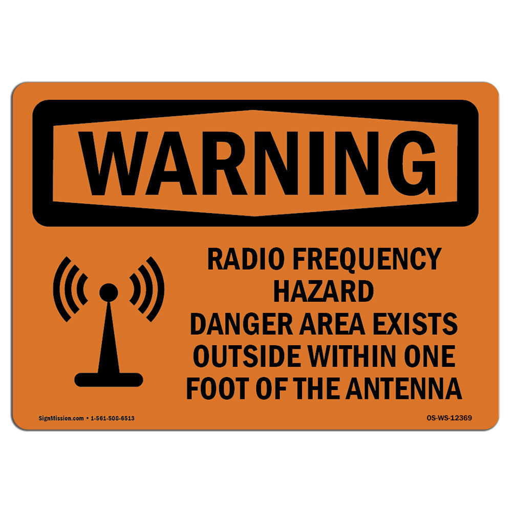 Radio Frequency Hazard Danger With Symbol