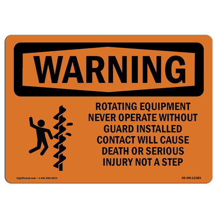 Rotating Equipment Never Operate With Symbol