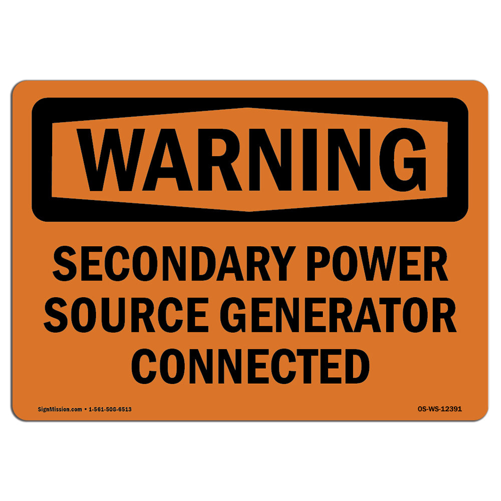 Secondary Power Source Generator Connected