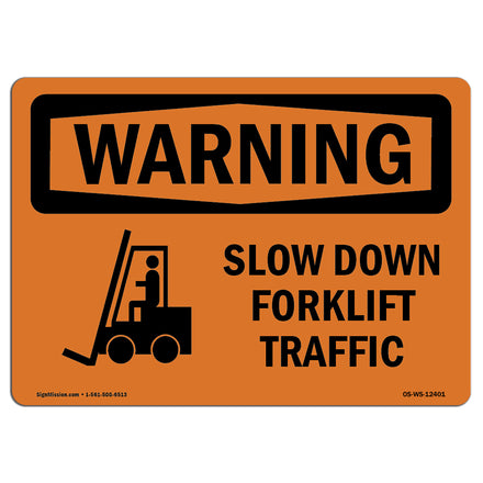 Slow Down Forklift Traffic With Symbol