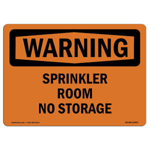 Sprinkler Room No Storage