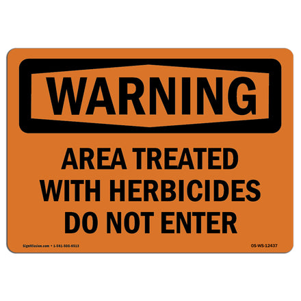 Treated With Herbicides Do Not Enter