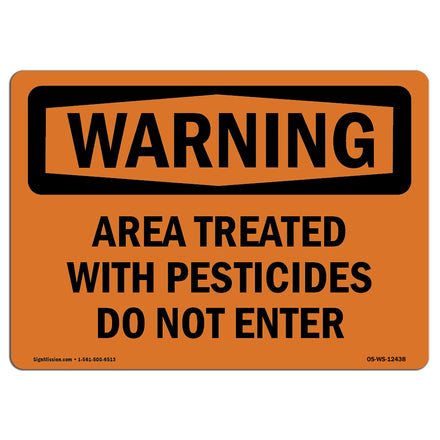 Treated With Pesticides Do Not Enter