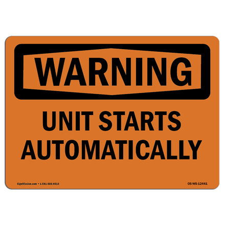 Unit Starts Automatically